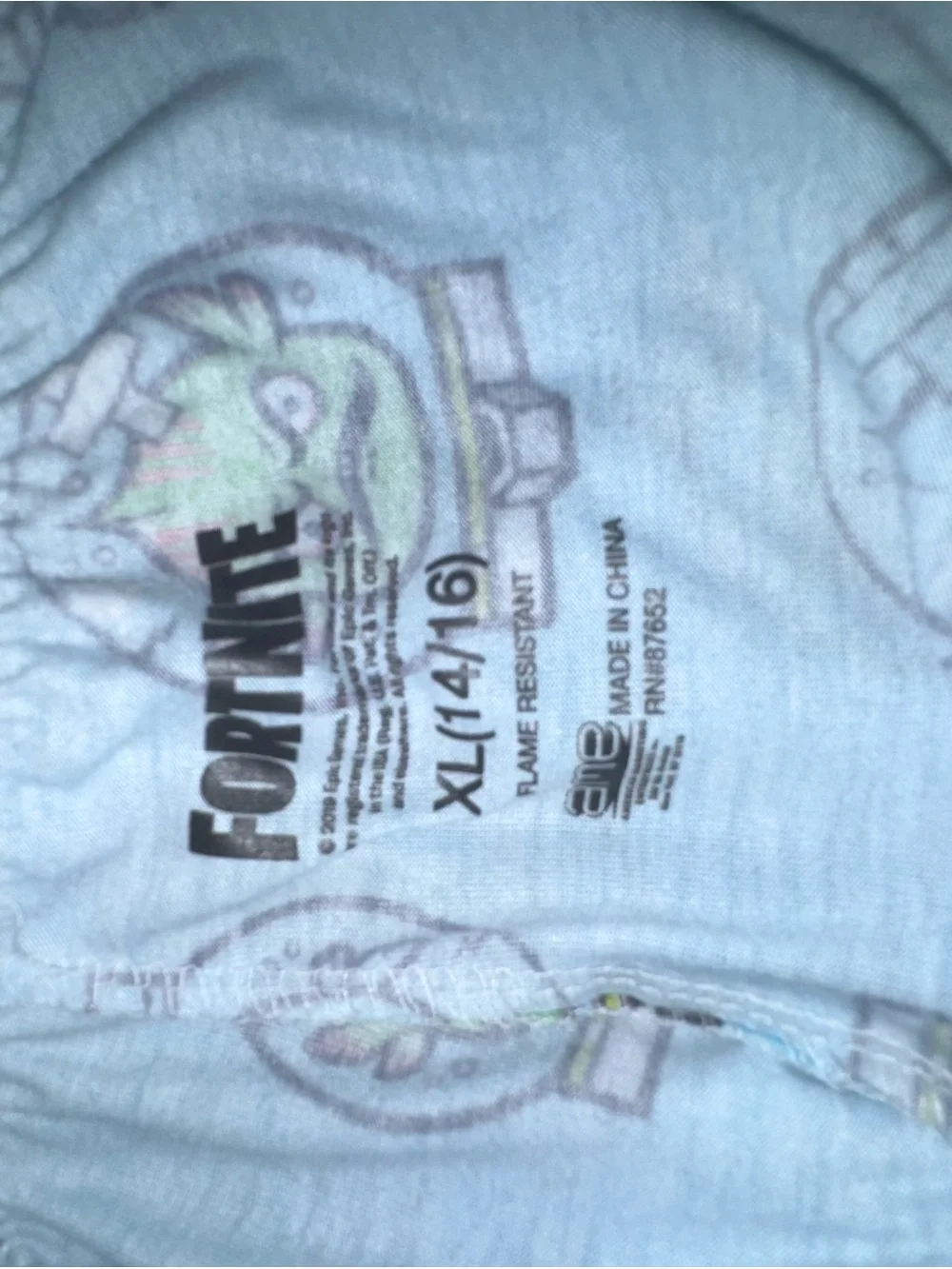 Fortnite Kids Blue Pajama Bottoms with Character Print-0053